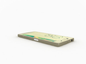 Sony xperia x lime gold Model 3D