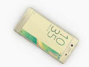 Sony xperia x lime gold Model 3D