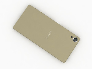 Sony xperia x lime gold Model 3D