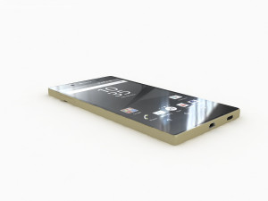 Sony xperia z5 gold cell mobile phone cellular android smartphone electronics 3D मॉडल