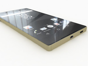 Sony xperia z5 gold cell mobile phone cellular android smartphone electronics 3D मॉडल