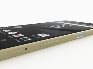 Sony xperia z5 gold cell mobile phone cellular android smartphone electronics 3D मॉडल