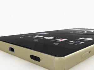 Sony xperia z5 gold cell mobile phone cellular android smartphone electronics 3D मॉडल