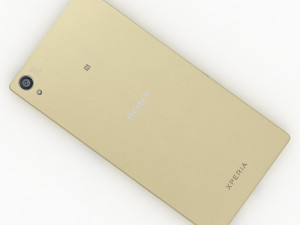Sony xperia z5 gold cell mobile phone cellular android smartphone electronics 3D मॉडल