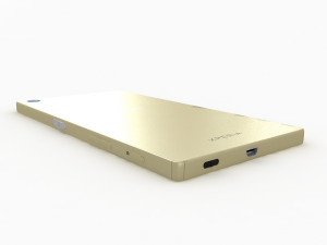 Sony xperia z5 gold cell mobile phone cellular android smartphone electronics 3D मॉडल