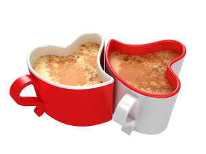 Heart shaped coffee cup 4 3D Model
