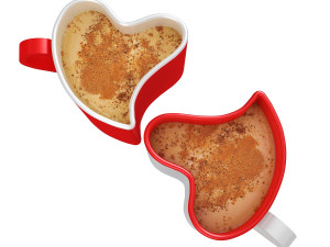 Heart shaped coffee cup 4 3D Model