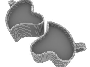 Heart shaped coffee cup 4 3D Model
