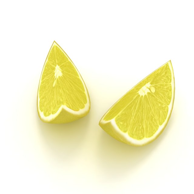 Lemon slice 3D Модель .c4d .max .obj .3ds .fbx .stl .blend 