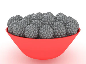 Mangkuk Blackberry Model 3D