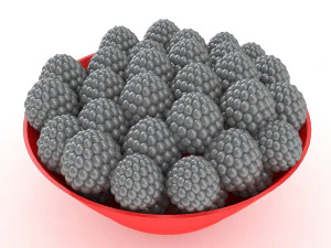 Blackberry bowl 3D Model