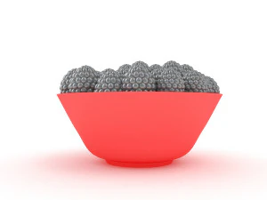 Blackberry bowl 3D Model