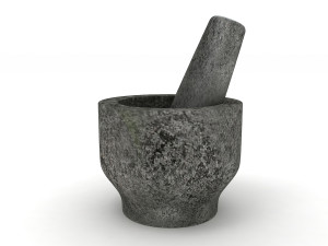 Mortar and pestle 3D मॉडल