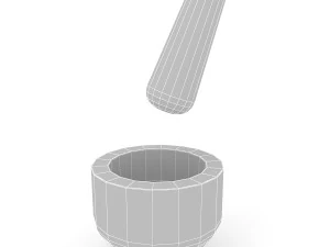 Mortar and pestle 3D Model