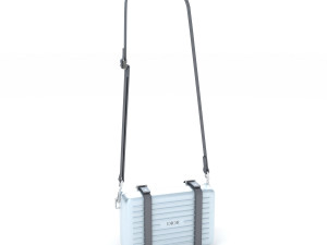 Dior and rimowa clutch shoulder blue 3D Model