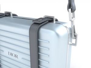 Dior and rimowa clutch shoulder blue 3D Model