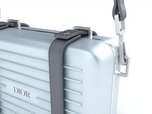 Dior and rimowa clutch shoulder blue 3D Model