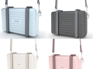 Dior and rimowa clutch shoulder collection 3Dモデル