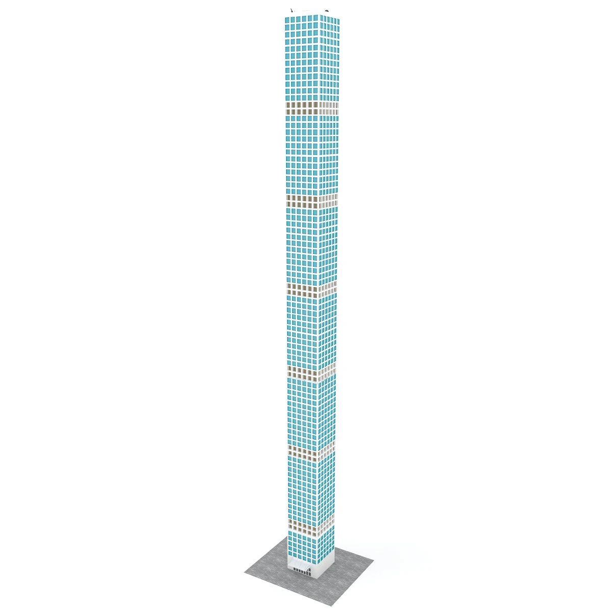432 park avenue 3D Model .c4d .max .obj .3ds .fbx .stl .blend