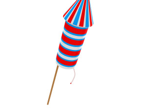 Firework rocket 1 3D-Modell