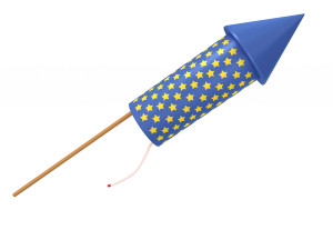 Firework rocket 2 3D 모델