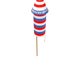 Firework rocket 3 3D-Modell