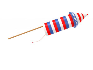 Firework rocket 3 3D-Modell