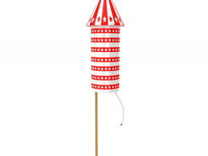 Firework rocket 4 Model 3D