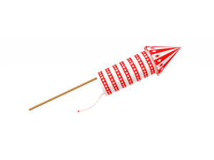 Firework rocket 4 3D Model