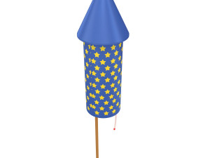 Firework rocket collection 3D 모델