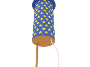 Firework rocket collection 3D Model