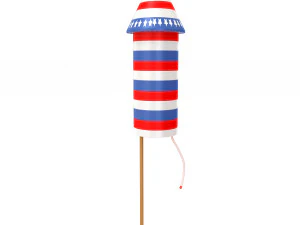 Firework rocket collection 3D Model