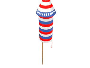 Firework rocket collection 3D Model
