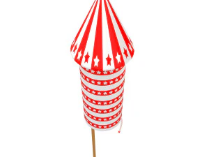 Firework rocket collection 3D Model