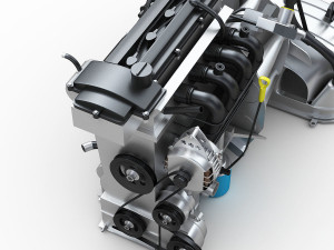 Car Engine 3D 모델