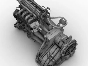 Car Engine 3D Model