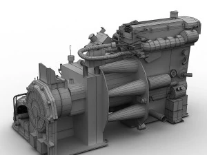Car Engine 3D Model