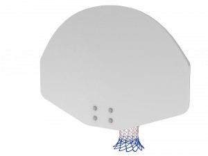Basketball Rim with Spalding Basketball 3D Модель