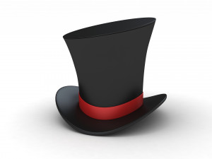 Cartoon Cilinder Hat 3Dモデル