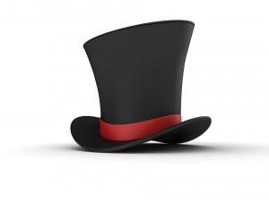 Cartoon Cilinder Hat 3D Модель