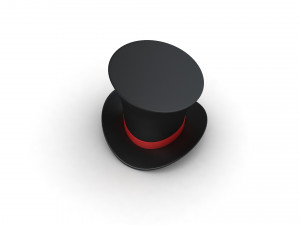 Cartoon Cilinder Hat 3D Модель