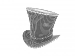 Cartoon Cilinder Hat 3D Модель