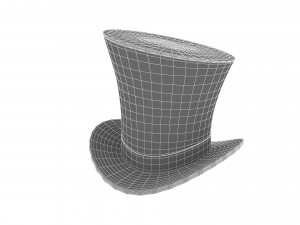 Cartoon Cilinder Hat 3D Модель