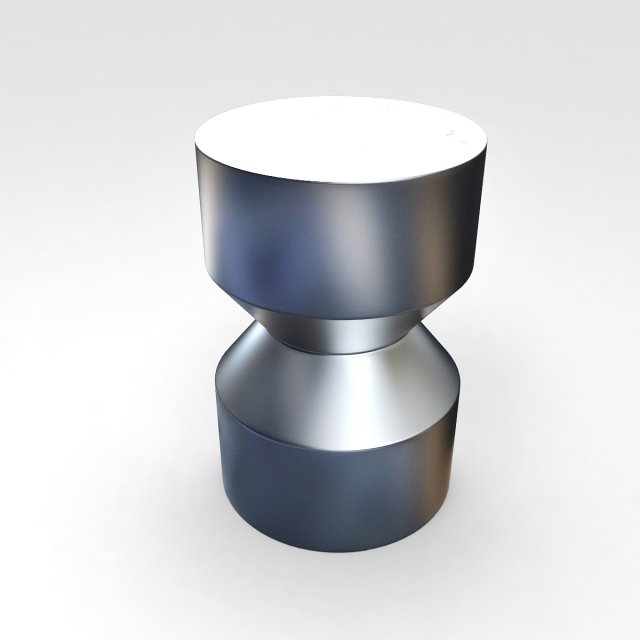 CB2 Silo Side Table Model 3D .c4d .max .obj .3ds .fbx .stl .blend 