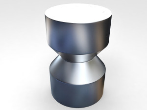 CB2 Silo Side Table 3D मॉडल