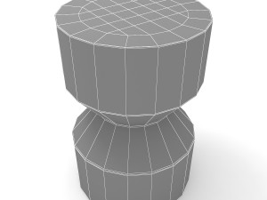CB2 Silo Side Table Model 3D