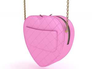 Chanel Heart Bag Blue Pink 3D 模型