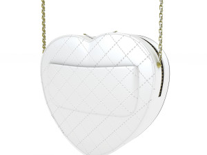 Chanel Heart Bag Blue Pink 3D Model