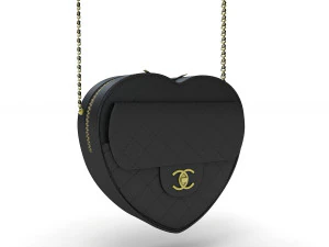 Chanel Heart Bag Collection 3D Model