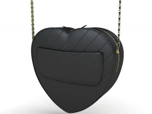 Chanel Heart Bag Collection 3D Model